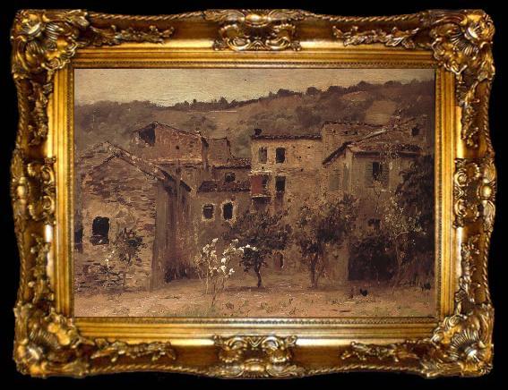 framed  Levitan, Isaak In that nearly of Bordighera in the north of Italy, ta009-2